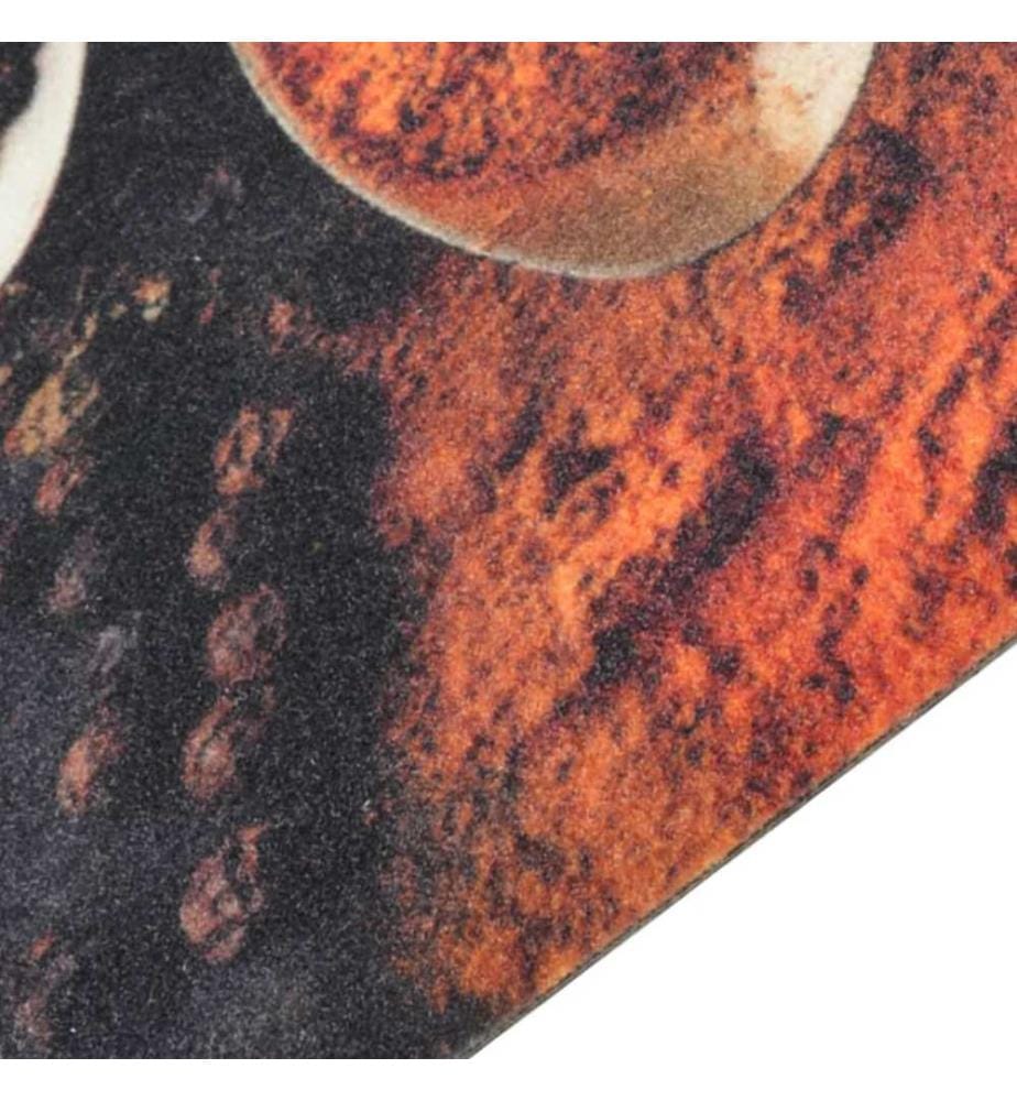 Küchenteppich Waschbar Löffel & Gewürze 60x180 cm Samt
