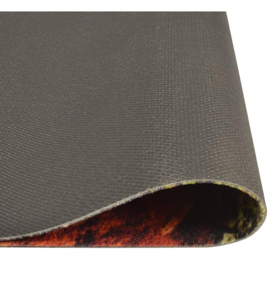 Küchenteppich Waschbar Löffel & Gewürze 60x180 cm Samt