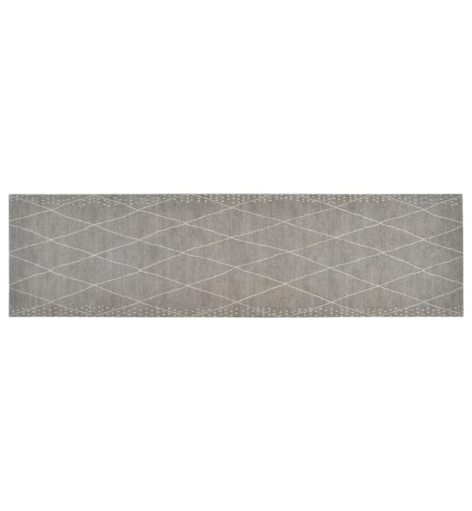 Küchenteppich Waschbar Raute 45x150 cm Samt