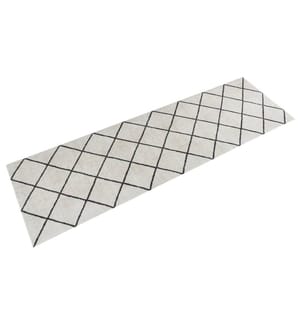 Küchenteppich Waschbar Quadrat 60x180 cm Samt