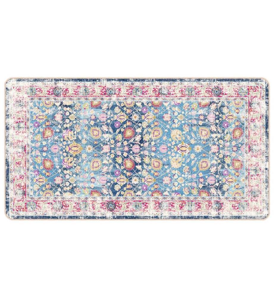 Teppich Waschbar Mehrfarbig 80x150 cm Rutschfest