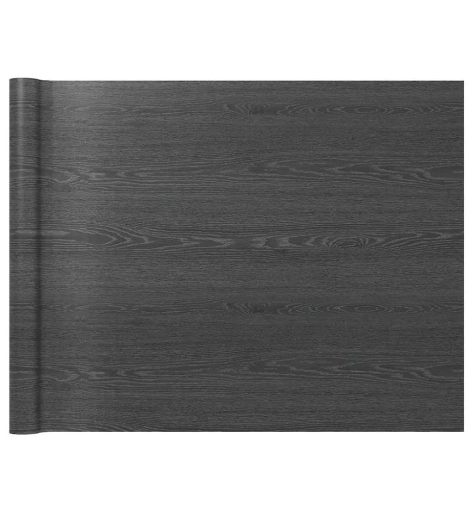Möbelfolie Selbstklebend Dunkles Holz 500x90 cm PVC