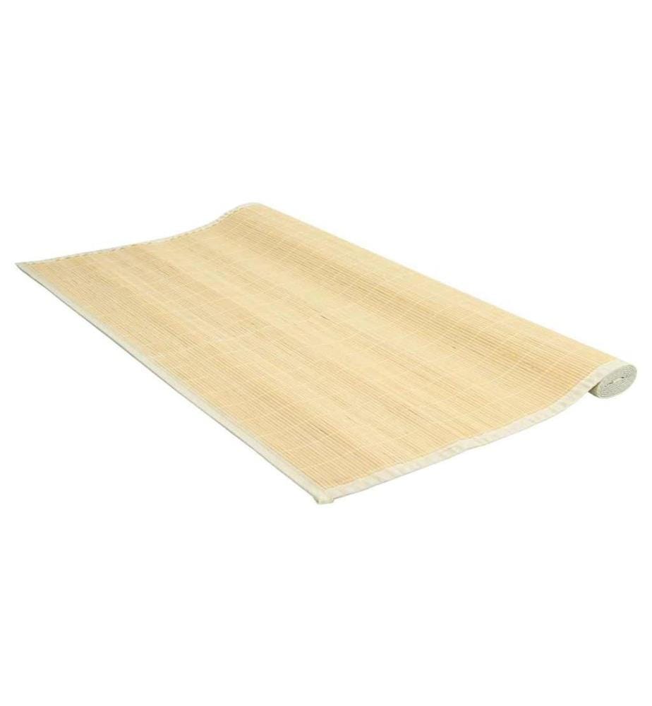 Teppich Bambus 100 x 160 cm Natur
