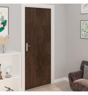 Türfolien Selbstklebend 4 Stk. Dunkle Eiche 210x90 cm PVC