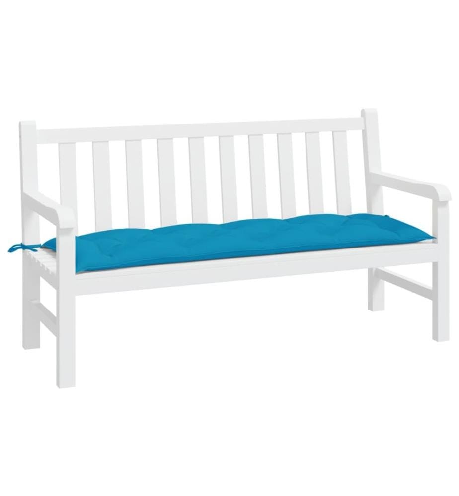 Gartenbank-Auflage Hellblau 150x50x7 cm Oxford-Gewebe
