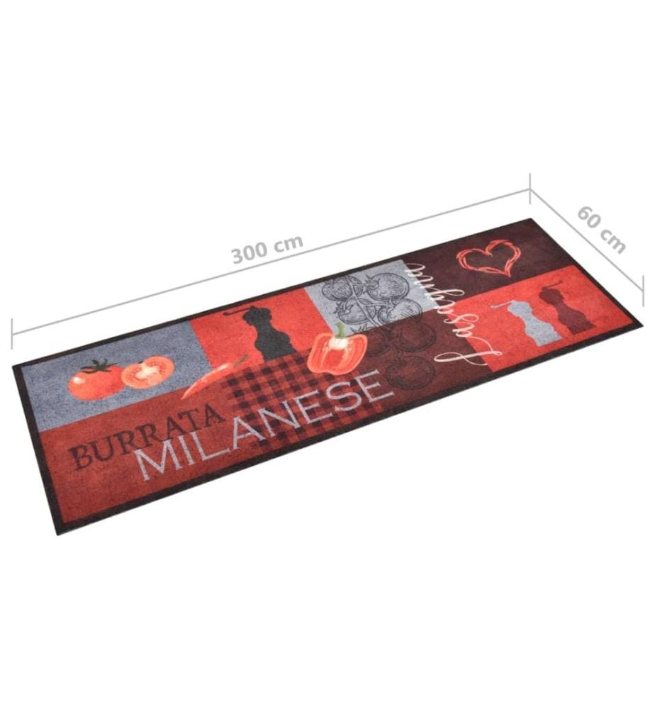 Tapis de cuisine lavable Tomates 60x300 cm
