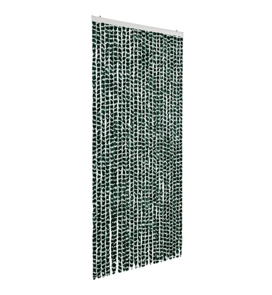 Insektenschutz-Vorhang Grün und Weiss 100x220 cm Chenille