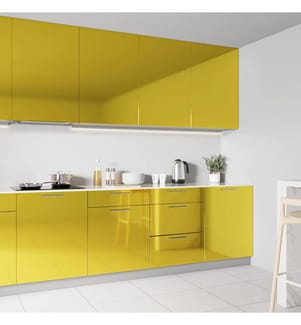 Selbstklebende Möbelfolie Hochglanz-Golden 500x90 cm PVC