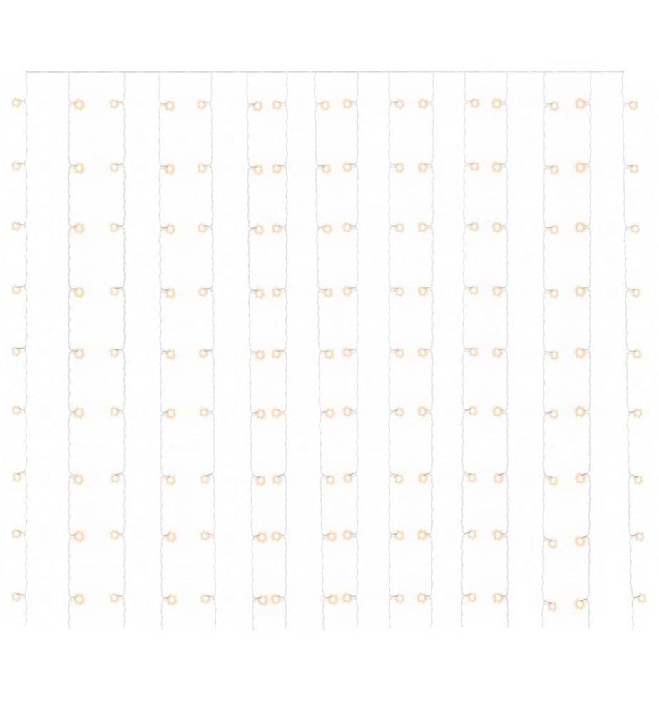 Rideaux lumineux à LED 3x3 m 300 LED Blanc chaud 8 fonctions