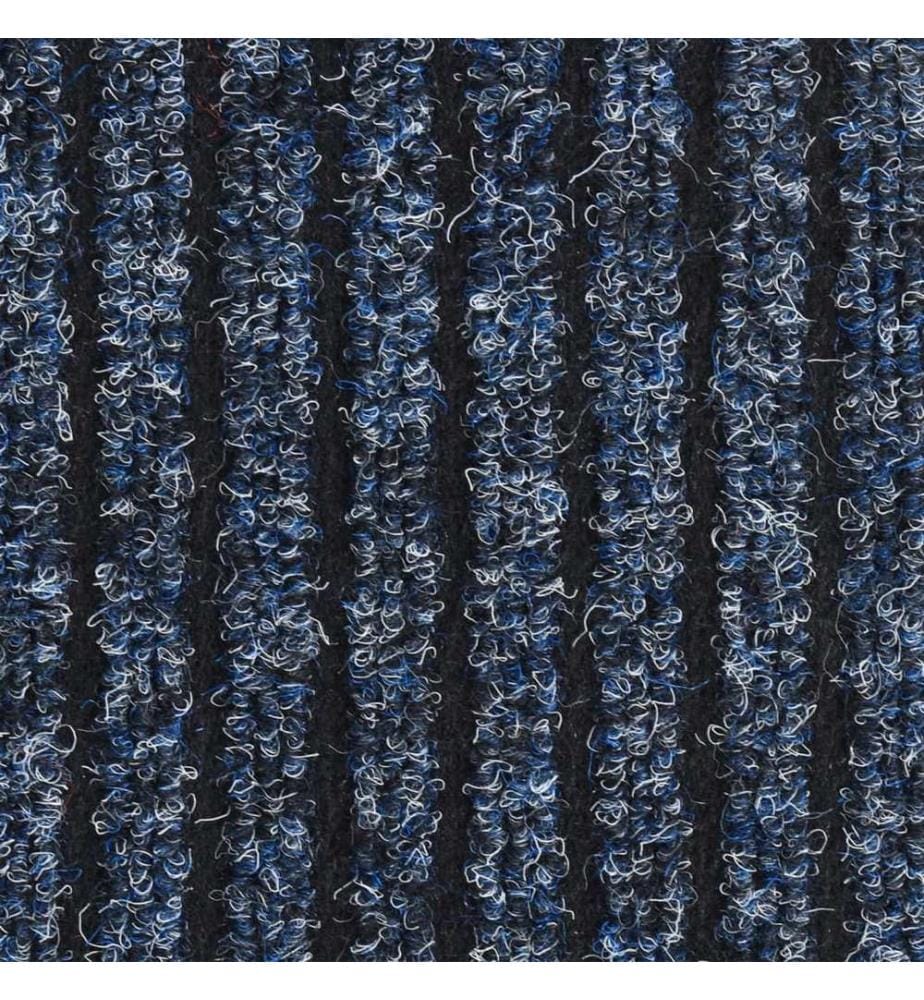 Fussmatte Gestreift Blau 80x120 cm