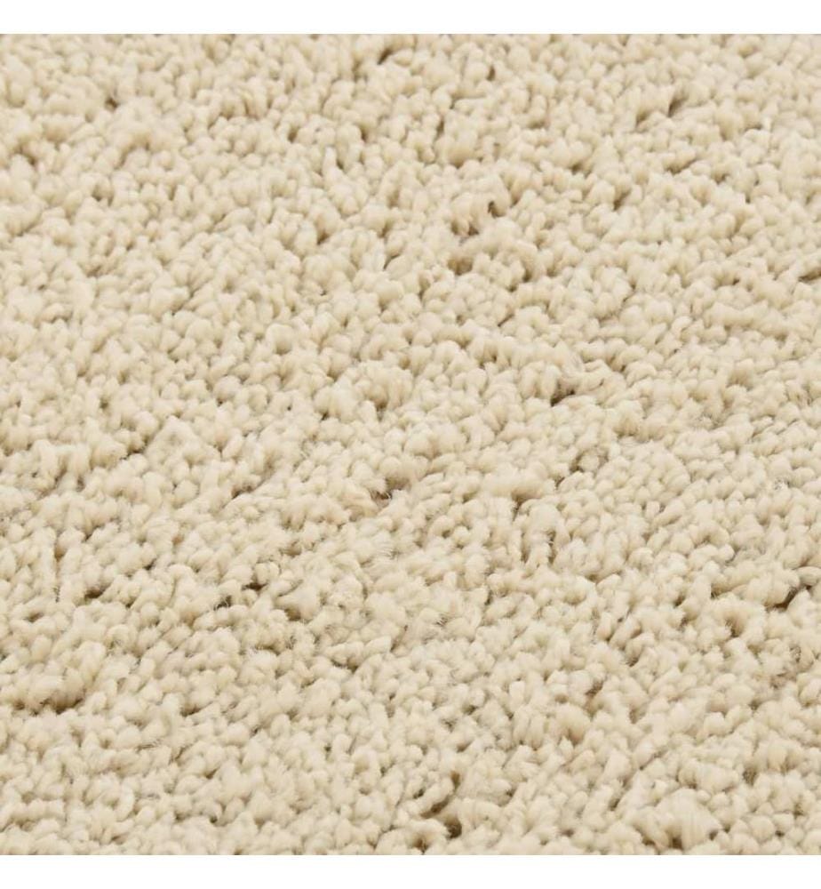 Shaggy-Teppich Creme 160x230 cm Rutschfest