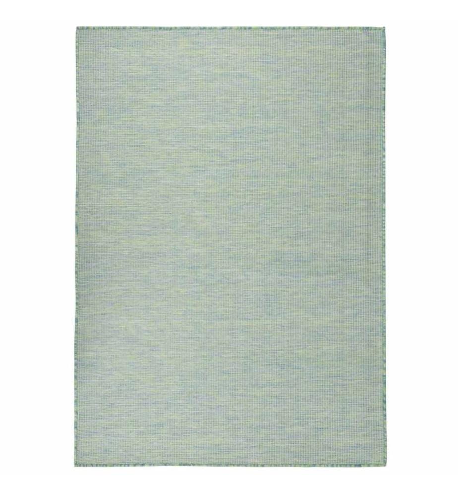Outdoor-Teppich Flachgewebe 200x280 cm Türkis