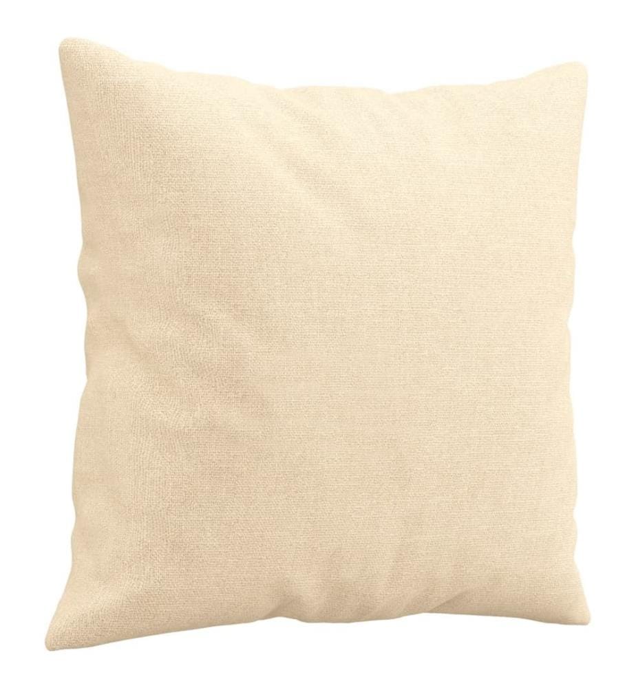 Coussins décoratifs lot de 2 Crème 40x40 cm Tissu