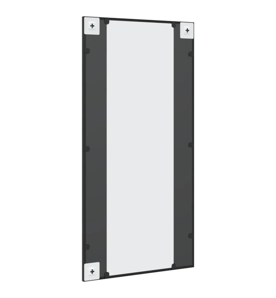 Wandspiegel Schwarz 50x100 cm Rechteckig Eisen