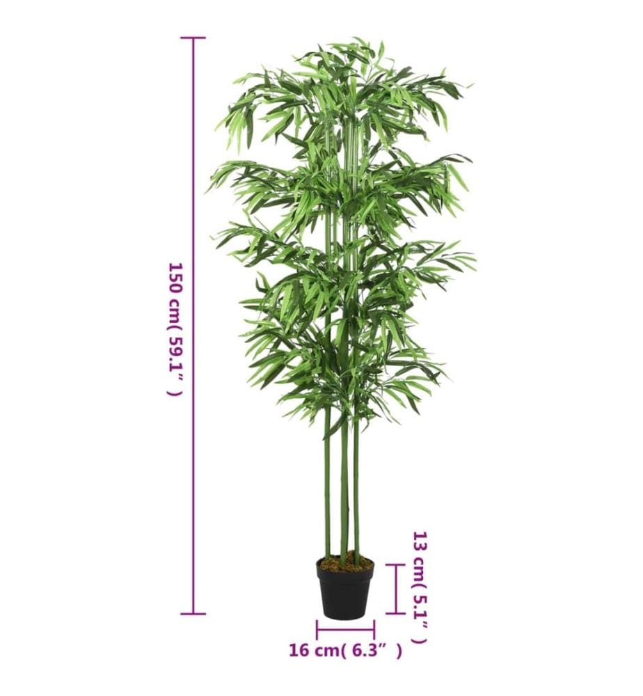 Bambusbaum Künstlich 576 Blätter 150 cm Grün