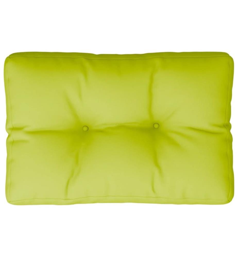 Coussin de palette vert vif 60x40x12 cm tissu
