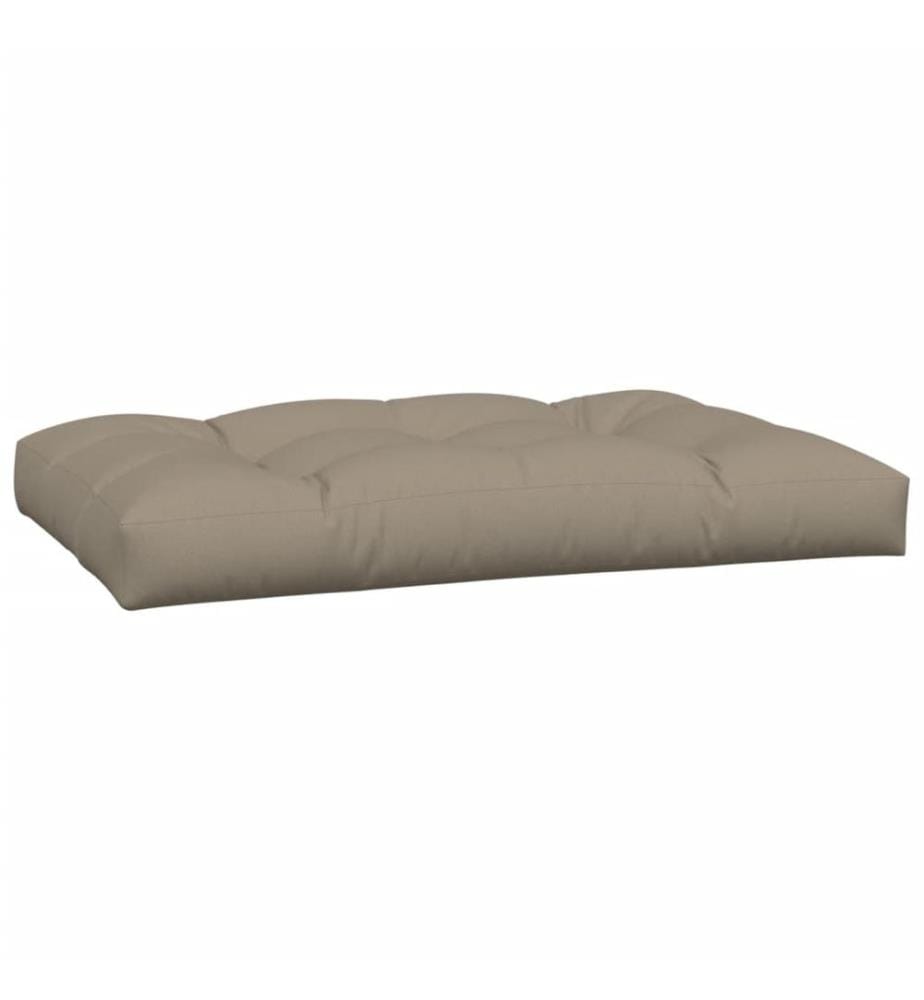 Coussins de palette lot de 2 taupe tissu