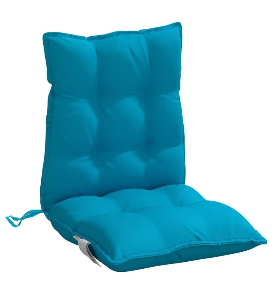 Niedriglehner-Auflagen 4 Stk. Hellblau Oxford-Gewebe