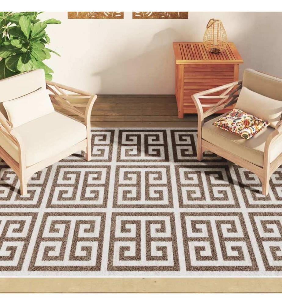 Tapis intérieur extérieur à poils courts 160x230cm antidérapant