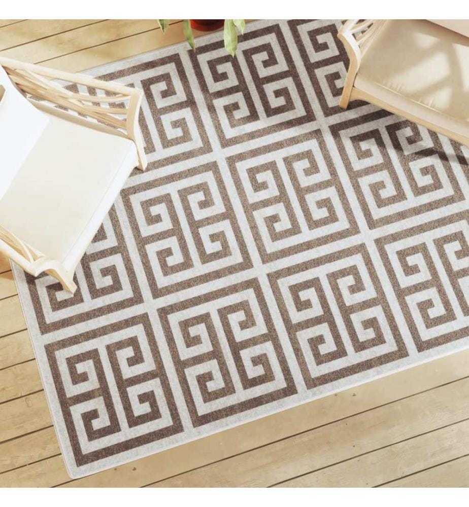 Tapis intérieur extérieur à poils courts 160x230cm antidérapant