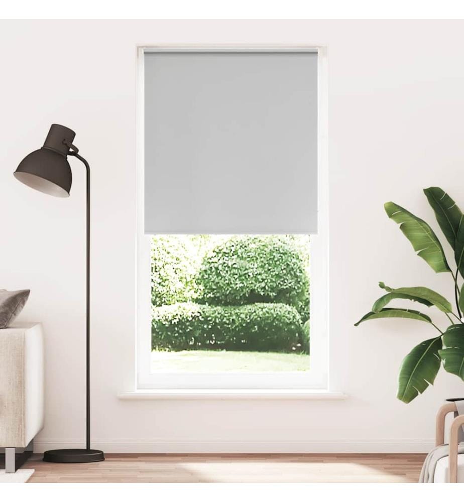 Verdunkelungsrollo Hellgrau 90x210 cm Stoffbreite 85,7 cm