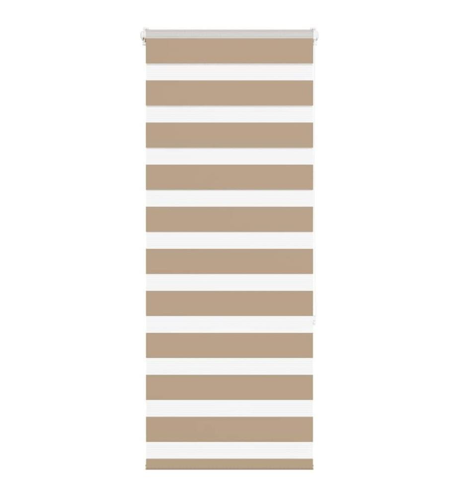 Doppelrollo Sandbraun 55x150 cm Stoffbreite 50,9 cm Polyester