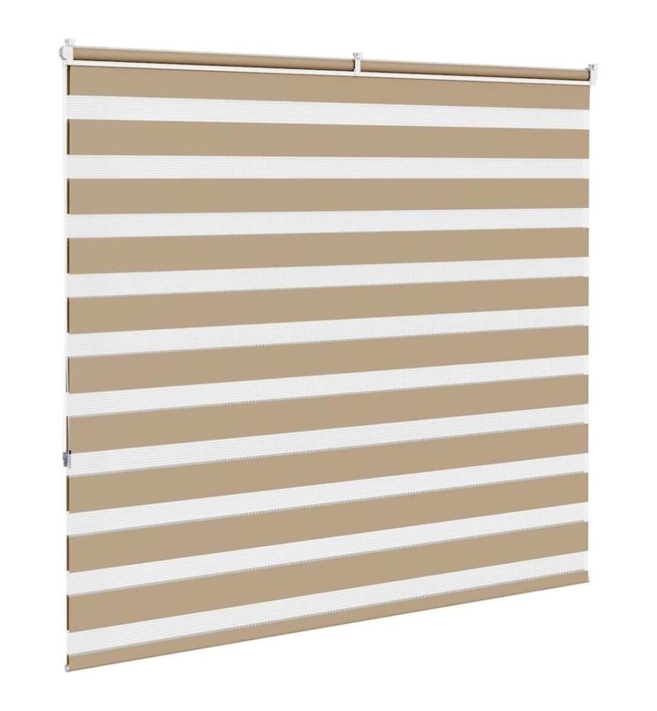 Doppelrollo Sandbraun 155x150 cm Stoffbreite 150,9 cm Polyester