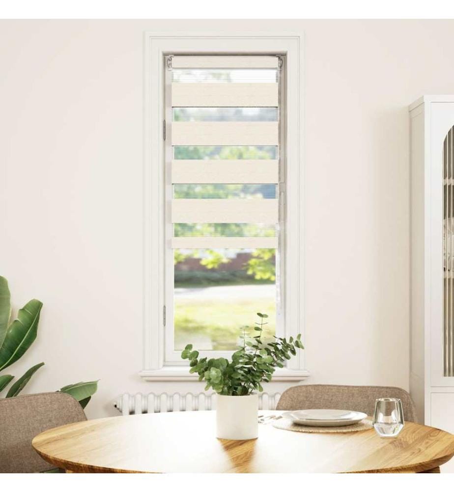 Doppelrollo Marmorbeige 50x100 cm Stoffbreite 45,9 cm Polyester