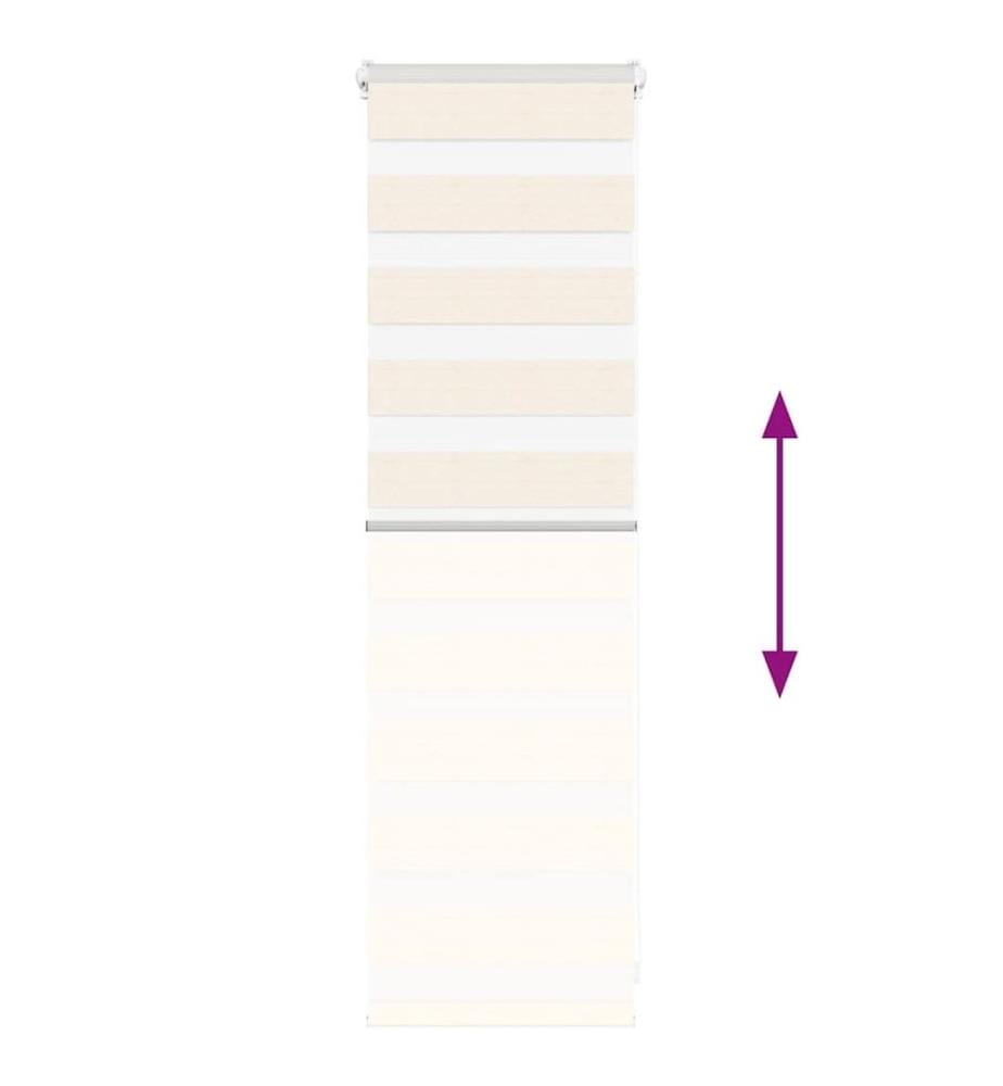 Doppelrollo Marmorbeige 50x100 cm Stoffbreite 45,9 cm Polyester