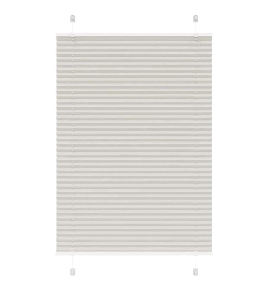 Plissee Hellgrau 85x150 cm Stoffbreite 84,4 cm Polyester