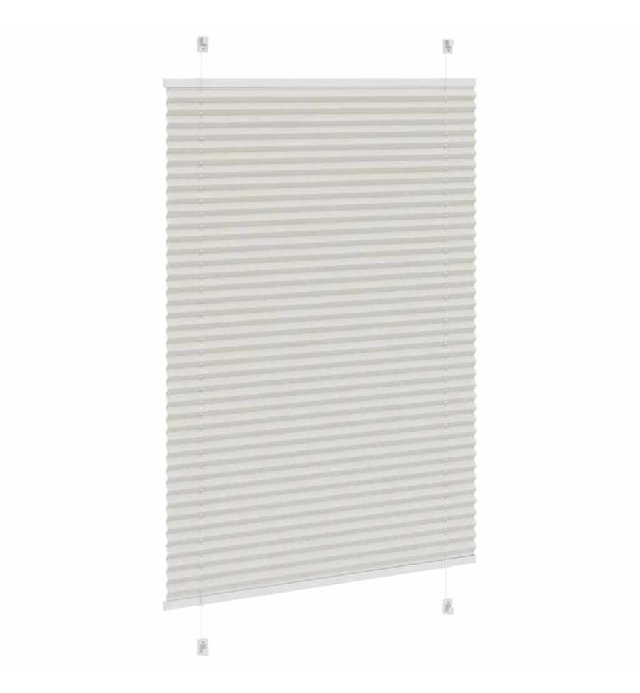 Plissee Hellgrau 85x150 cm Stoffbreite 84,4 cm Polyester