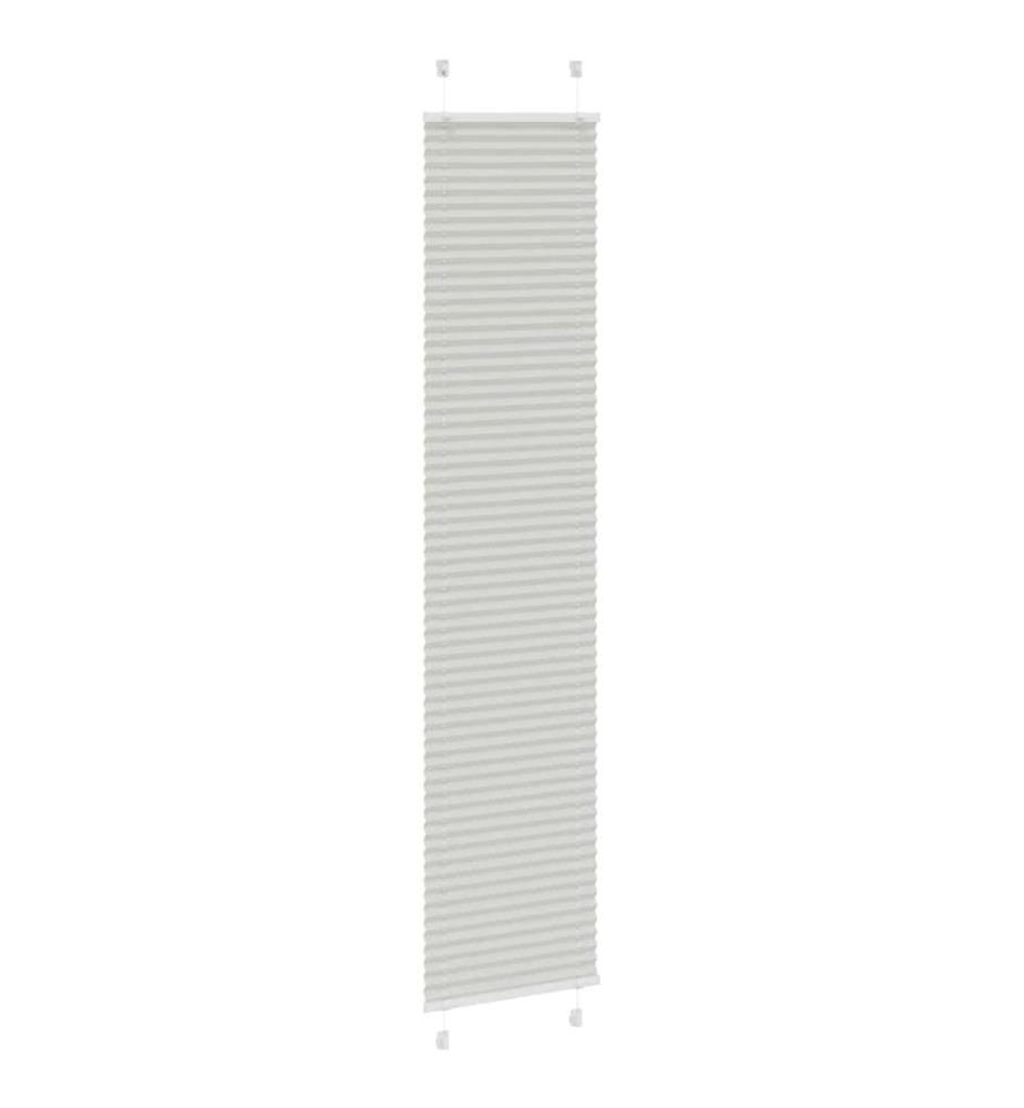 Plissee Hellgrau 45x200 cm Stoffbreite 44,4 cm Polyester