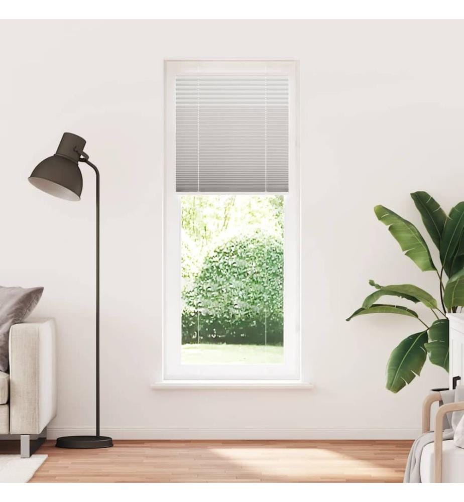 Plissee Hellgrau 70x200 cm Stoffbreite 69,4 cm Polyester