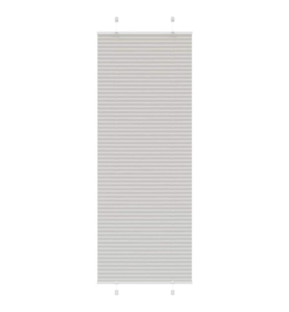 Plissee Hellgrau 70x200 cm Stoffbreite 69,4 cm Polyester
