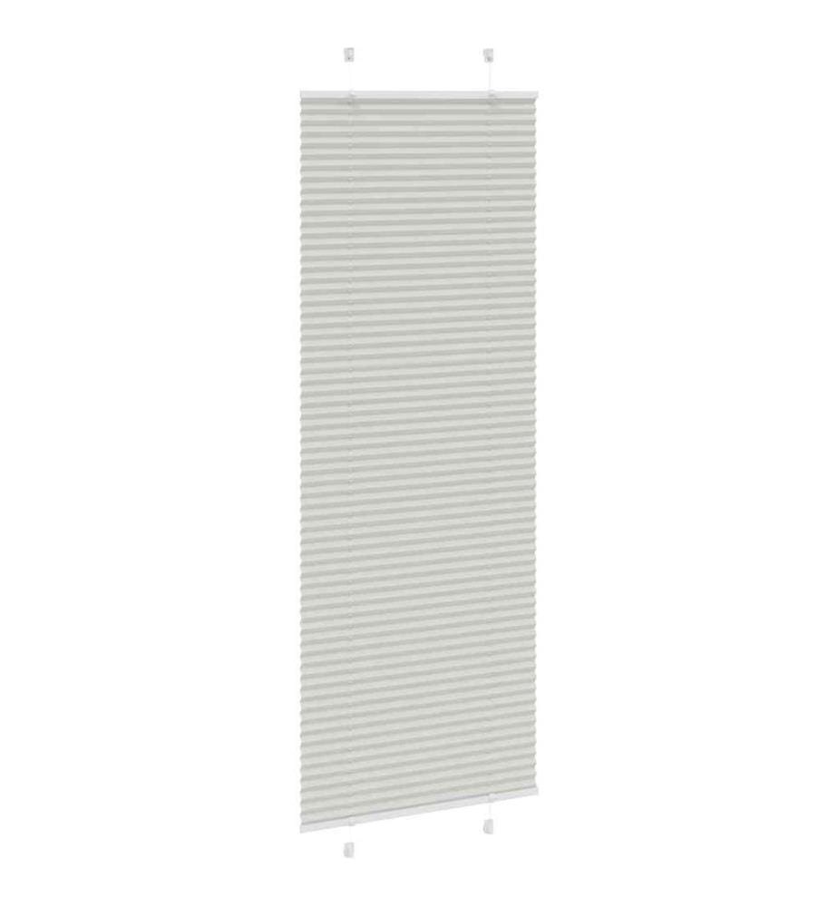Plissee Hellgrau 70x200 cm Stoffbreite 69,4 cm Polyester