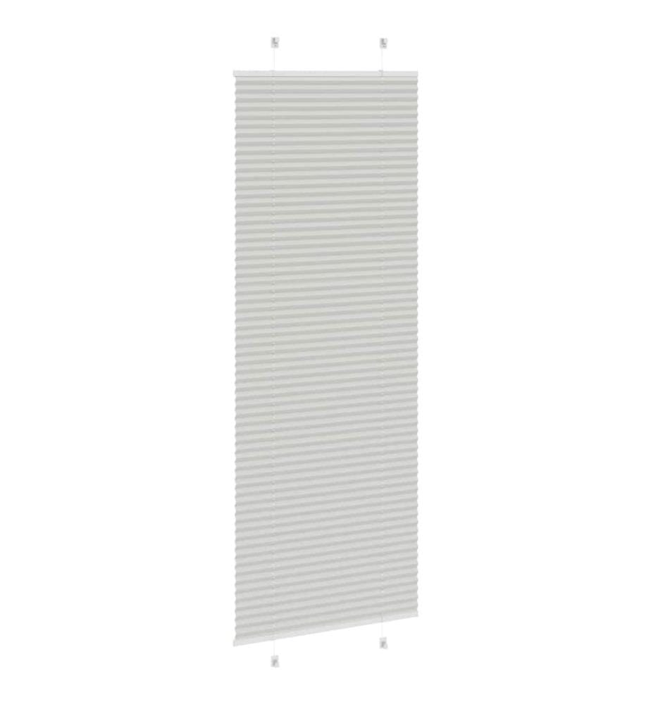 Plissee Hellgrau 70x200 cm Stoffbreite 69,4 cm Polyester