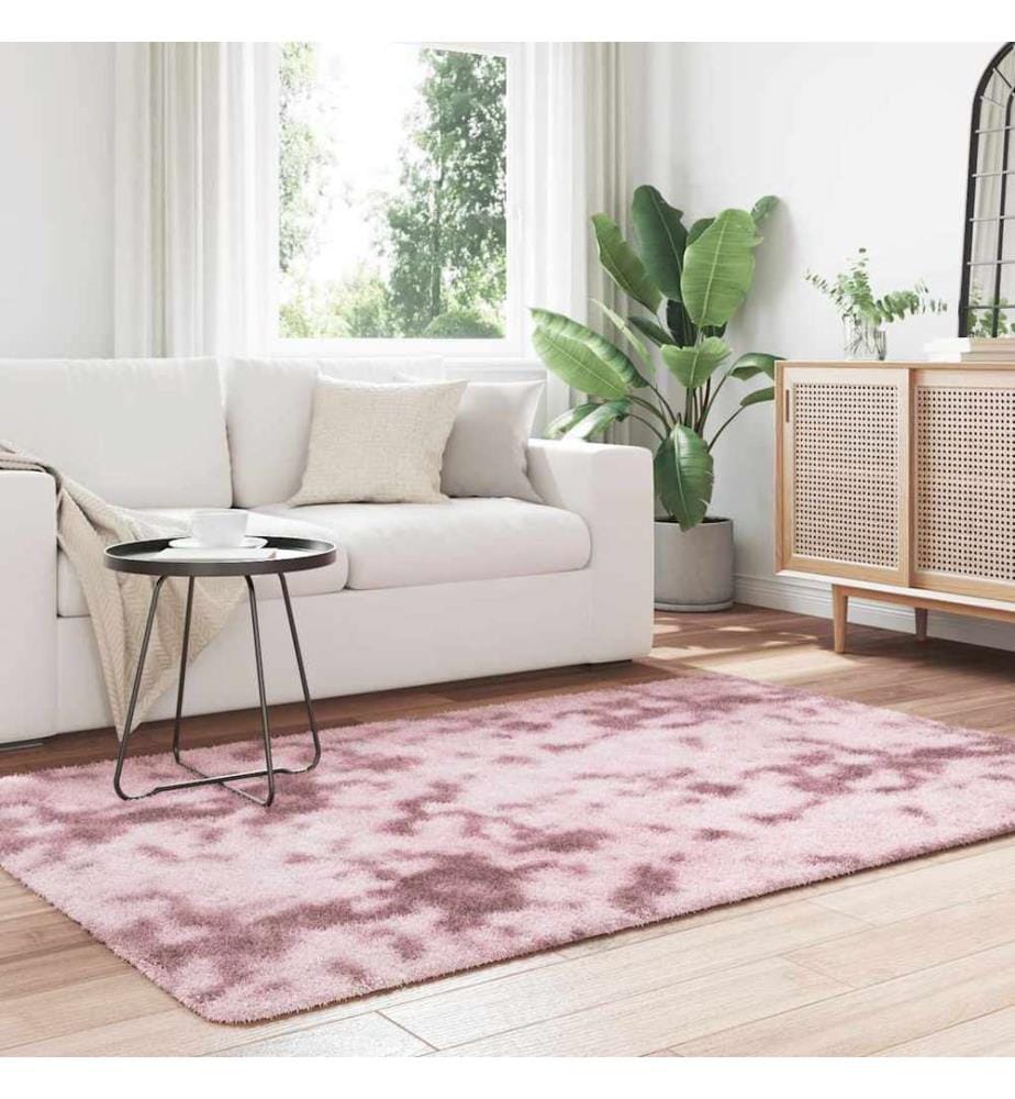 Teppich Shaggy Hochflor NAVARRA Altrosa 130x200 cm Polyester