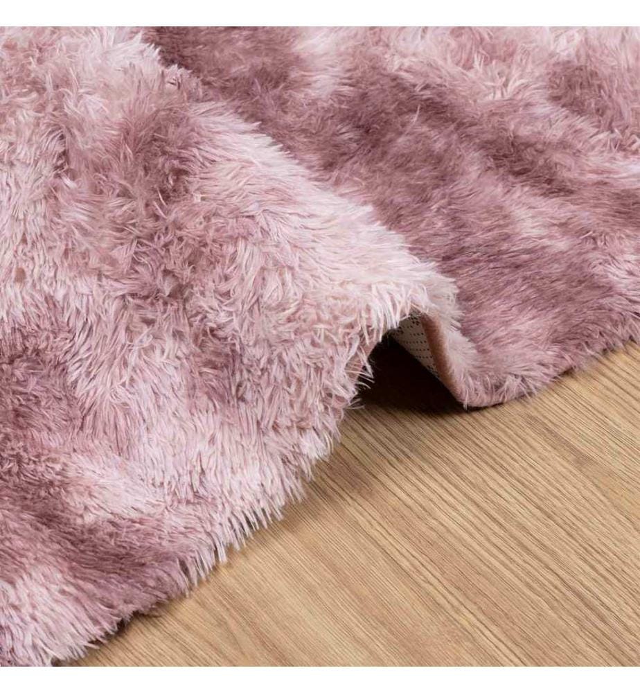 Teppich Shaggy Hochflor NAVARRA Altrosa 130x200 cm Polyester