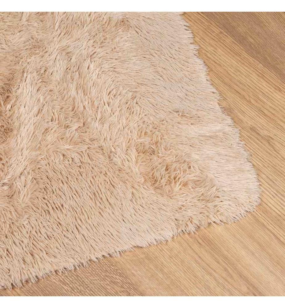 Teppich Shaggy Hochflor NAVARRA Beige 160x230 cm Polyester