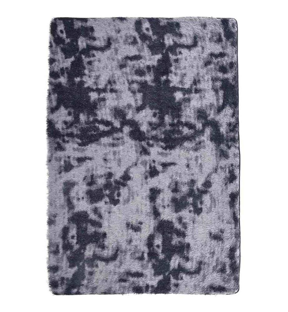 Teppich Shaggy Hochflor NAVARRA Dunkelgrau 200x290 cm Polyester