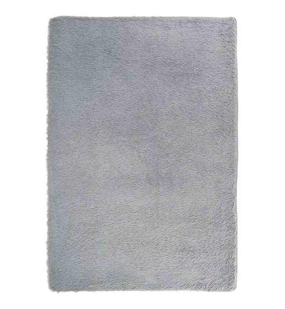 Tapis shaggy à poils longs NAVARRA gris clair 200x290 cm