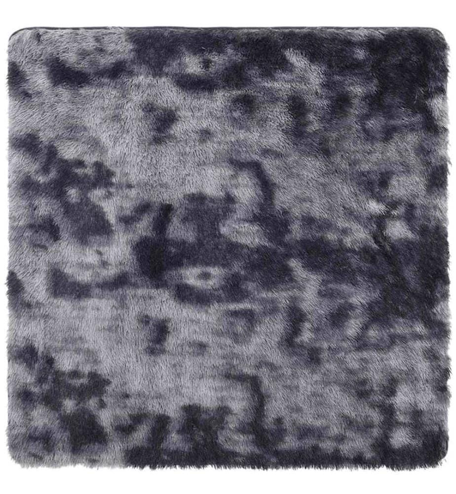 Teppich Shaggy Hochflor NAVARRA Dunkelgrau 200x200 cm Polyester