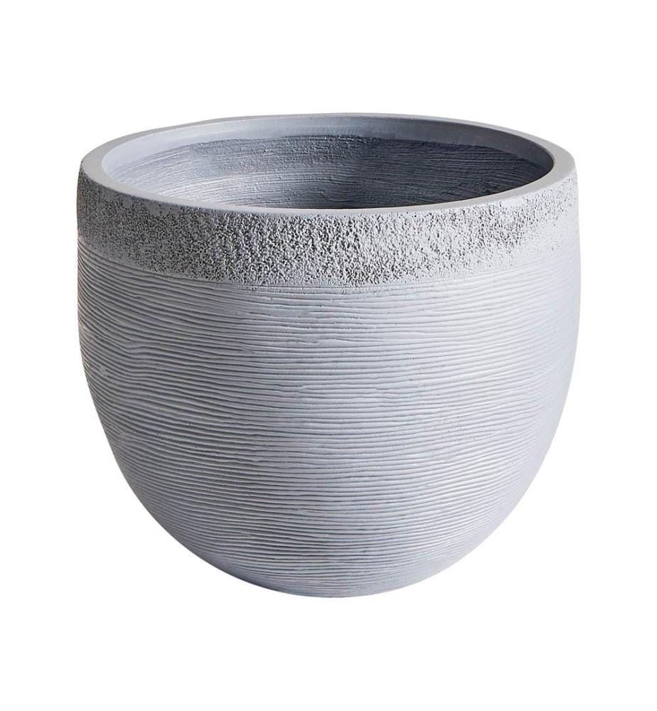 Cache-pot ZAKROS 38 cm Gris