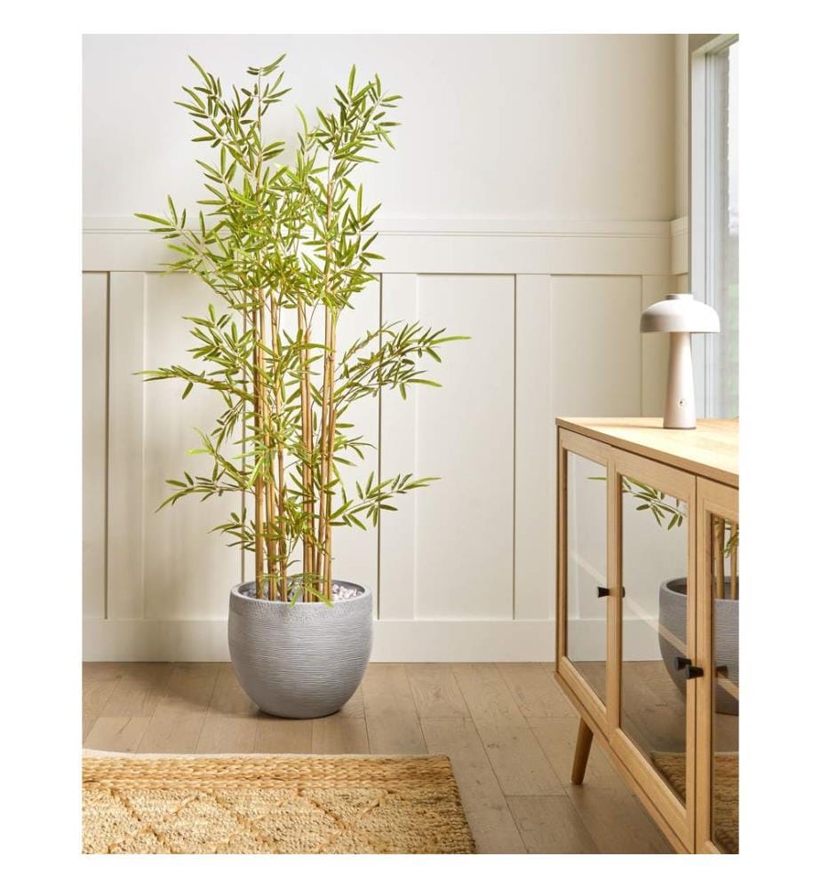 Cache-pot ZAKROS 38 cm Gris