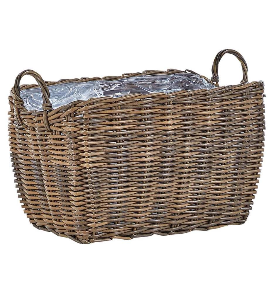 Set di 2 vasi per piante ORMOS 53/59 cm Marrone