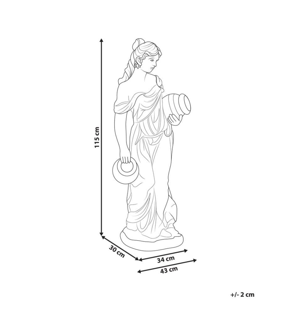 Statuetta da giardino TRYPOLIS Donna Verde