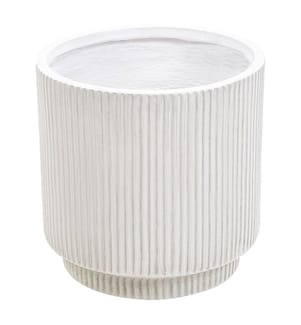 Blumenkübel DARIA 30 cm Cremeweiss