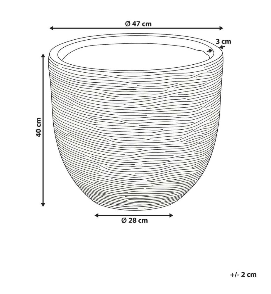 Cache-pot LIXOURI 47 cm Beige