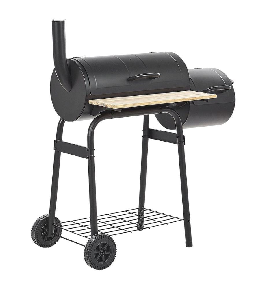 Barbecue a carbonella SATAH con affumicatore Metallo Nero