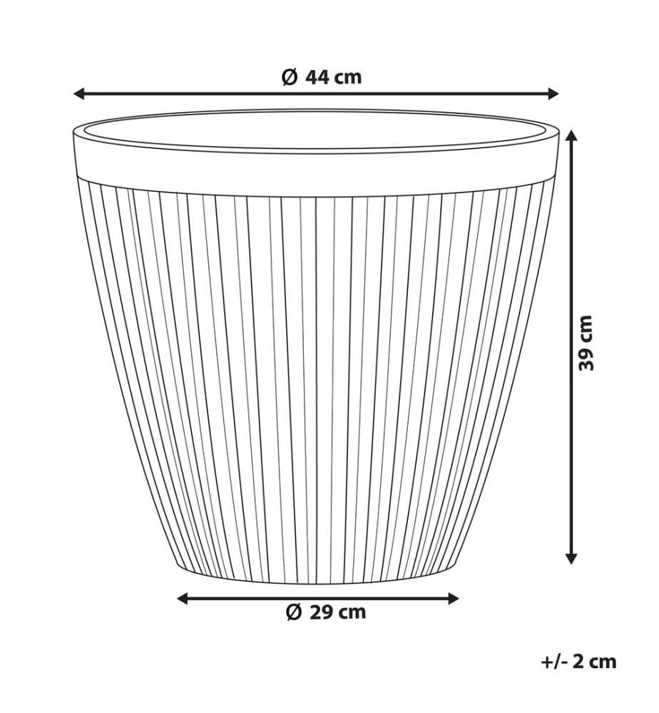 Vaso per piante POKA 44 cm Tortora